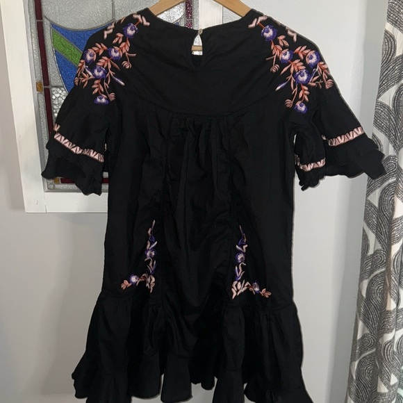Free People Pavlo Embroidered Ruffled Mini Dress - Picture 5 of 8